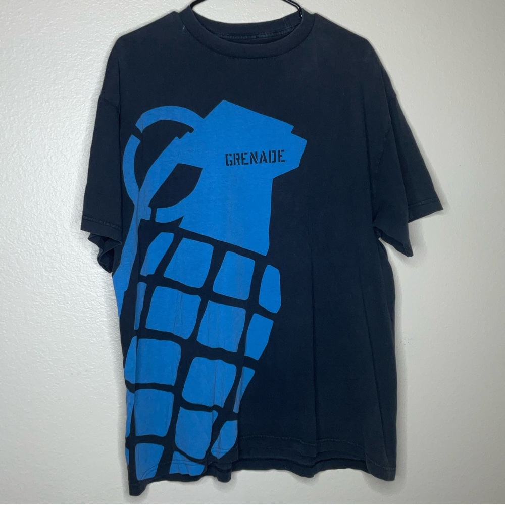 Grenade Blue Short Sleeve Shirt Size XL